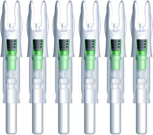 Linpeng Lighted Nocks for Arrows - 6PCS with ON/OFF Switch for Archery Hunting | Fits 165/G, 204/X, 233/H, 244/S, 246/GT