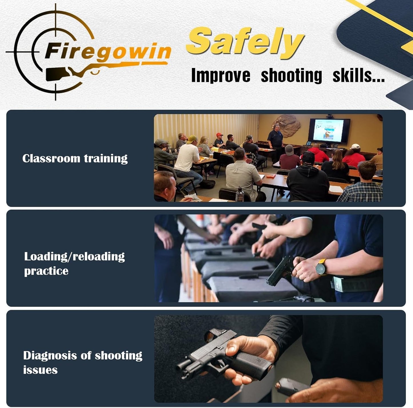 Pro Dummy Rounds Snap Caps - Reusable Training Rounds for Safe Dry Fire Practice | 9mm, 12GA, .50, .45, .380ACP