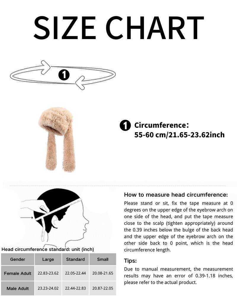 yolrdiw Y2k Grunge Punk Bunny Ears Hat Winter Warm Fuzzy Cap Scarf Emo Accessories for Unisex Pink