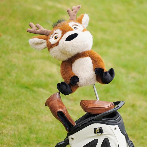 Craftsman Golf Deer Plush Driver Headcover Head Cover Protector Animal Golf Club Covers Add Fun to Your Golf