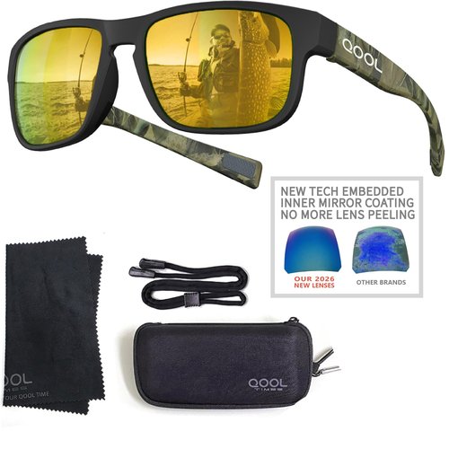 Living out your qool time Floating Polarized Fishing Sunglasses Saltwater Resistant Lenses That Coating Won’t Peel Rub off F11