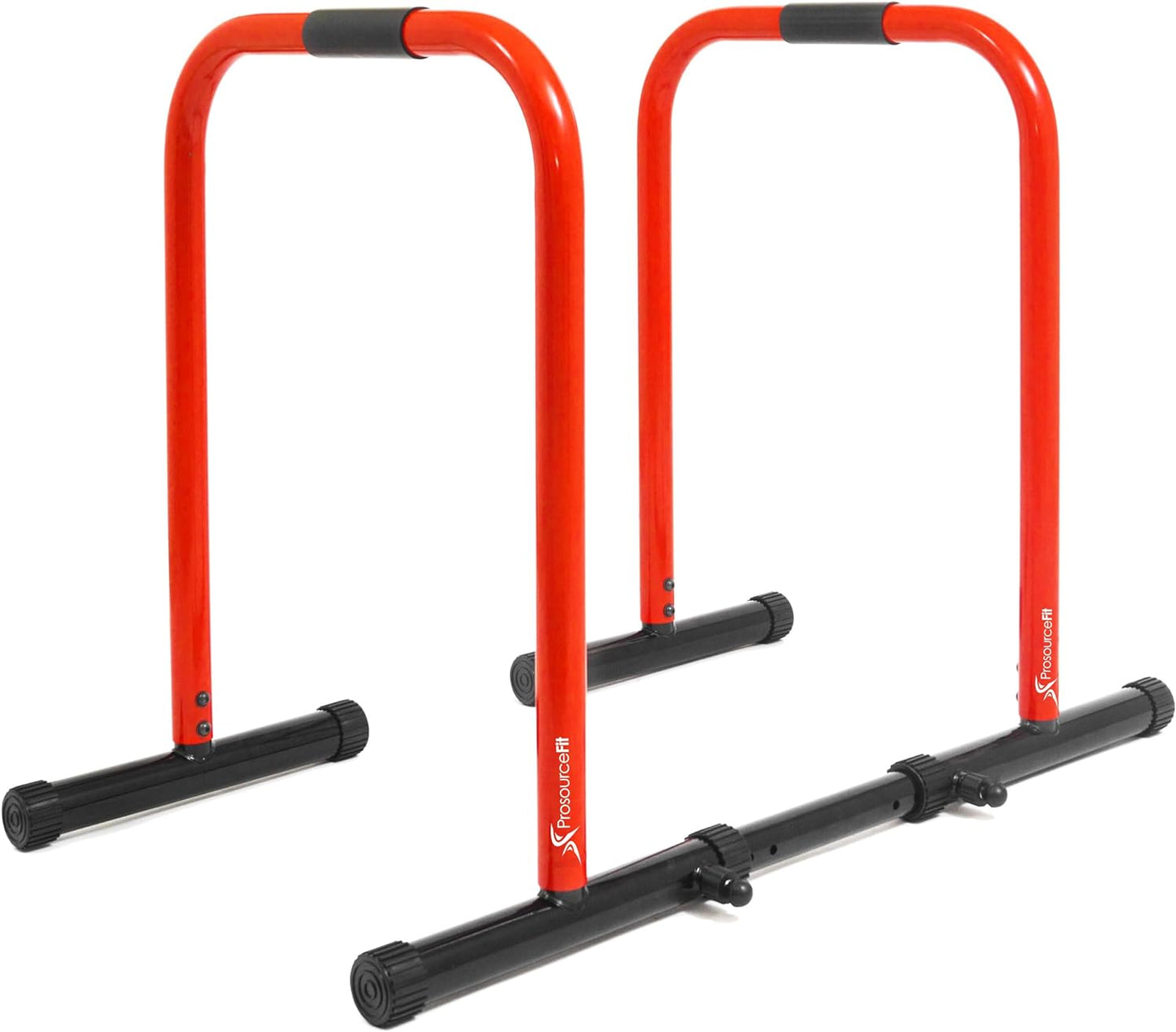 ProsourceFit Dip Stand - Heavy Duty Body Press Bar with Safety Connector for Tricep Dips