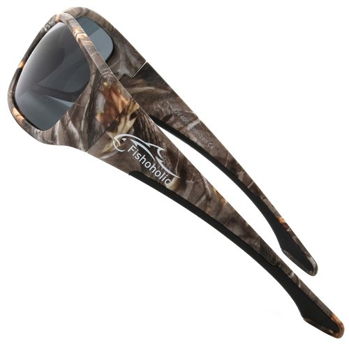 Fishoholic Polarized Bi-Focal Fishing Sunglasses with Reader Magnification (1.5x, 2.0x, or 2.5x) and UV400 Protection