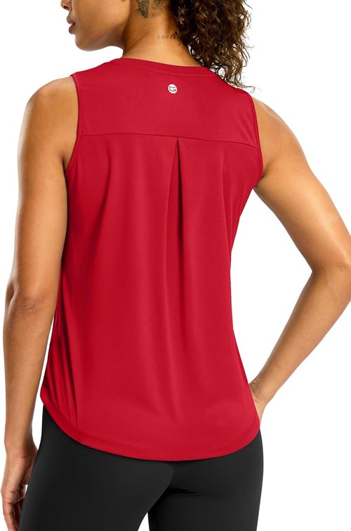 G Gradual Women's High Neck Workout Tank Top - Sleeveless Quick-Dry Athletic Yoga Shirt