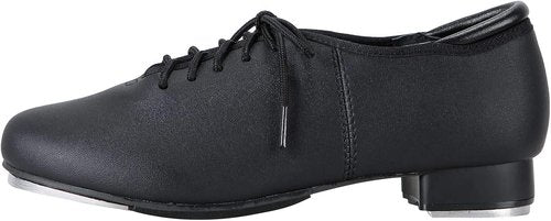 Linodes PU Leather Lace-Up Tap Shoes - Stylish Dance Footwear for Men & Women | Comfortable Fit