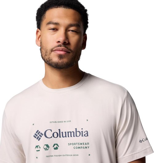 Columbia Men's Kwick Hike Tee - Comfortable Graphic Design for Outdoor Adventures | Various Sizes Available