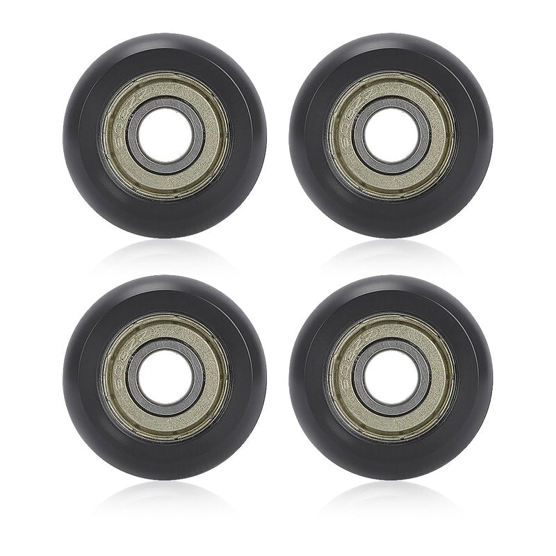 For Aero Pilates Reformer Replacement Roller Wheels, Set of 4 Easy to Install, Smooth & Quiet Glide,Black