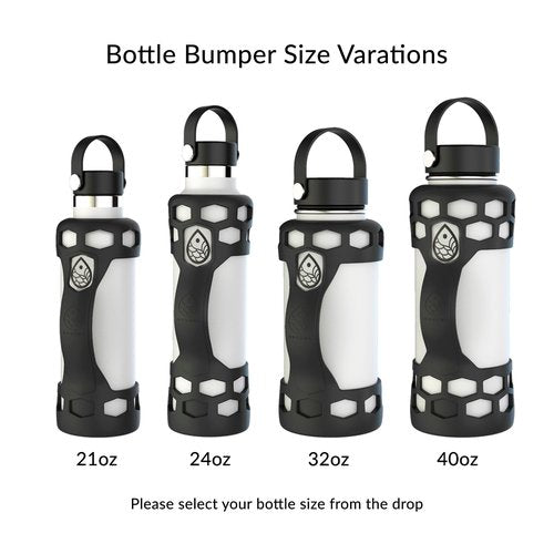 REUZBL Silicone Bottle Bumper with Patented Handle – Fits Hydro Flask 40 oz – Protective Bottle Boot Sleeve