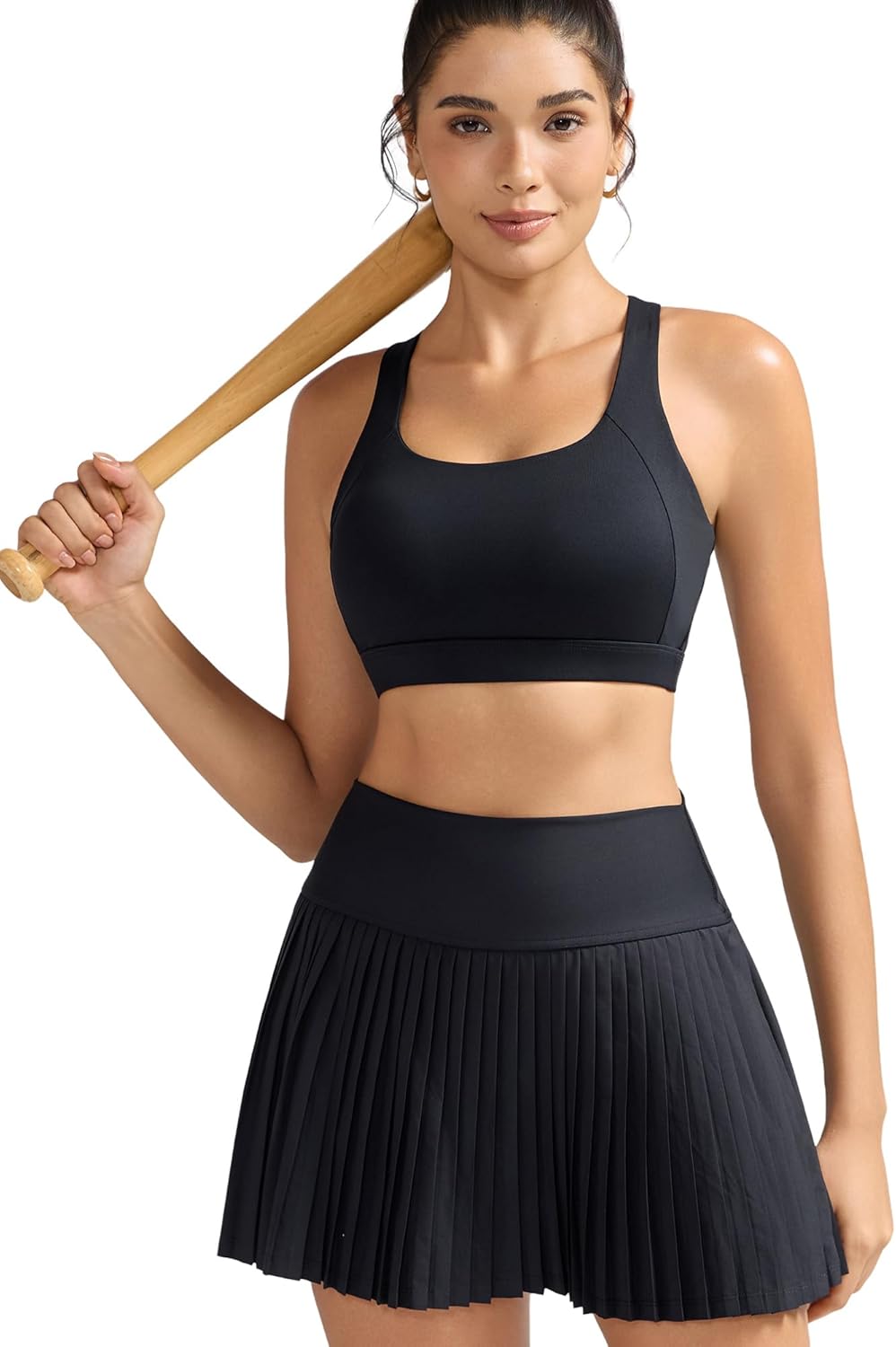 RUNNING GIRL Sports Bra - High Impact Molded Cup Design with Sewn-In Pads for Ultimate Support