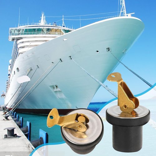 Brass Boat Drain Plug by Boat Plug | Durable Snap Handle for Marine Use - 3/4 Inch Size