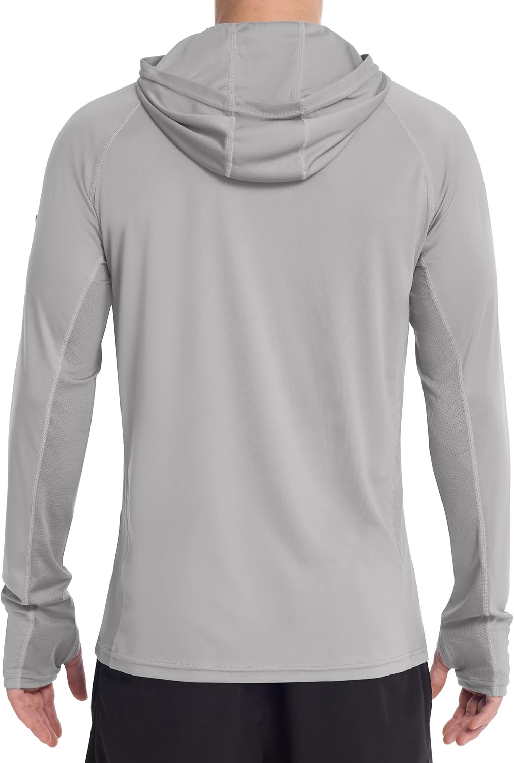 Roadbox Men's UPF 50+ Sun Protection Hoodie - Lightweight Long Sleeve Fishing Shirt with Mask for Hiking & Running