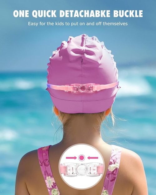 Aegend Swim Goggles for Kids | Anti-Fog, UV Protection & Comfort Fit for Ages 3-14