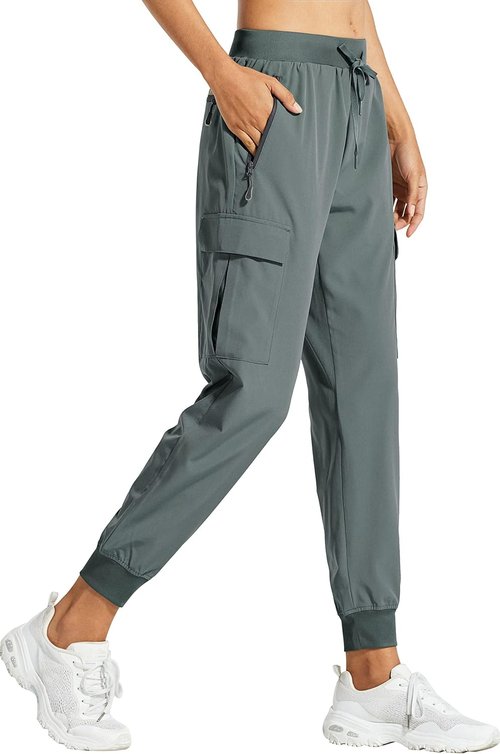 Libin Women's Cargo Joggers - Lightweight Quick-Dry Hiking Pants for Casual Travel & Athletic Use