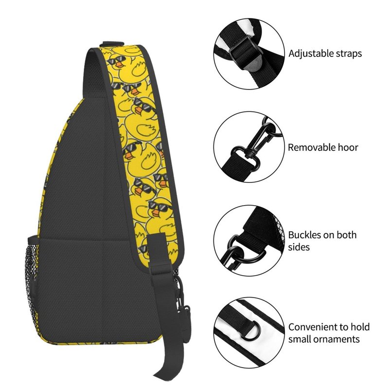 Sling Backpack Trendy Sling Bag Multipurpose Crossbody Sling Travel Hiking Crossbody Shoulder Backpack (Duck)