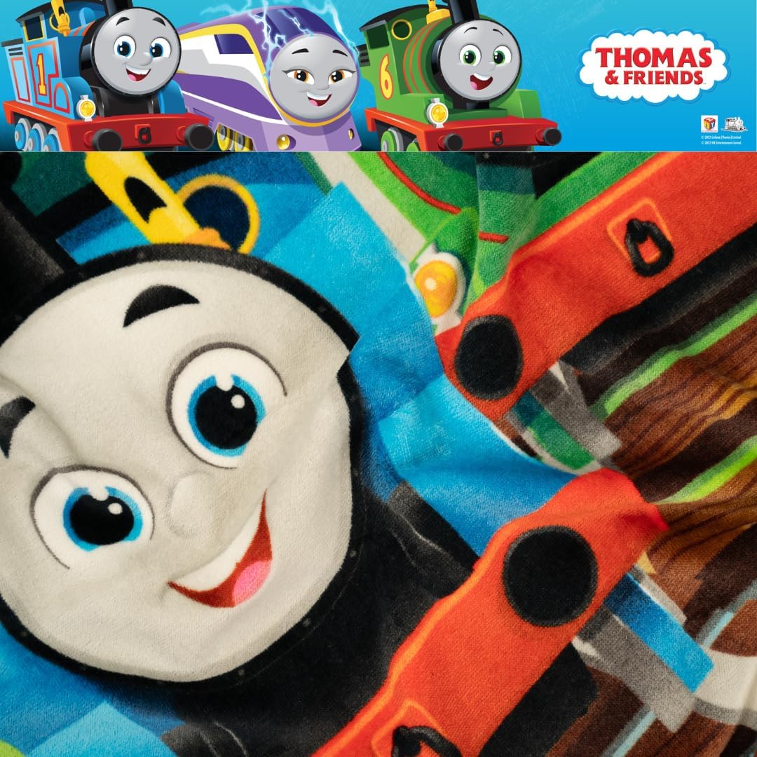 Thomas & Friends Super Soft Cotton Bath Towel - Ideal for Kids, 58" x 28" | Perfect for Pool & Beach