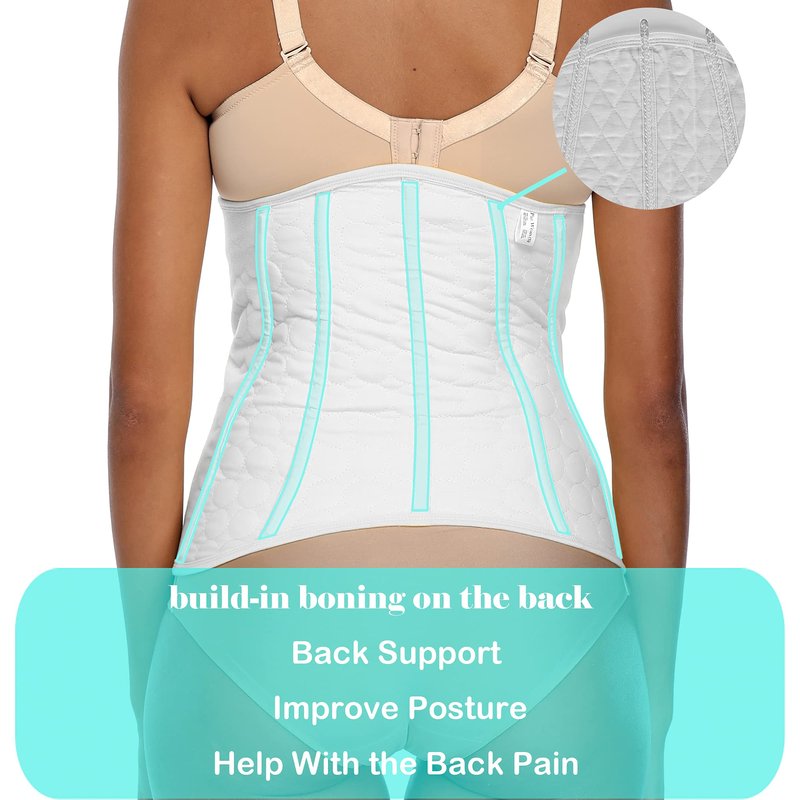 PAZ WEAN Abdominal Surgical Binder Wrap for Stomach Post Surgery Compression C section Postpartum Support Recovery after Hysterectomy Belly Band