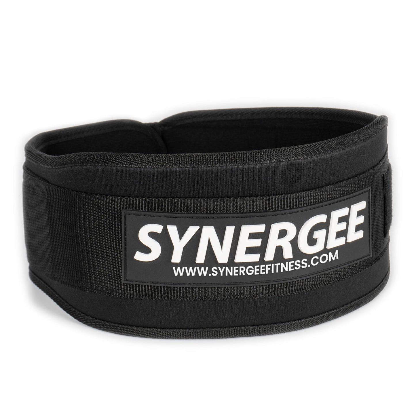Synergee Weightlifting Belt 5” Padded Support for Squats Deadlifts Powerlifting & Cross Training - Medium