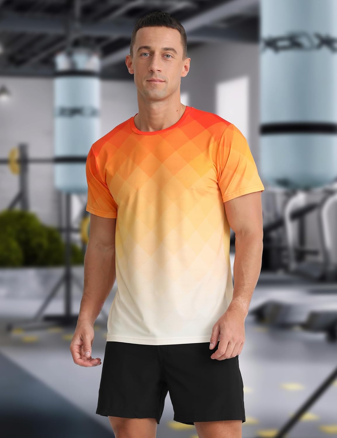 Skiennix Men's Athletic T-Shirt - Quick Dry Moisture-Wicking Performance Gym Top | Short Sleeve