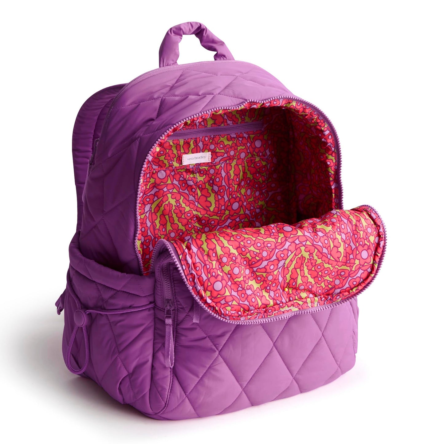 Vera Bradley Women's Featherweight Bancroft Backpack, Iris Orchid, One Size