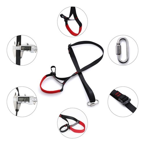 WILDKEN Adjustable Climbing Ascender Sling Foot Loop Ascender Webbing Sling for Outdoor Mountaineering, Rock Climbing, Expedition, Caving, Rescue and Aerial Work