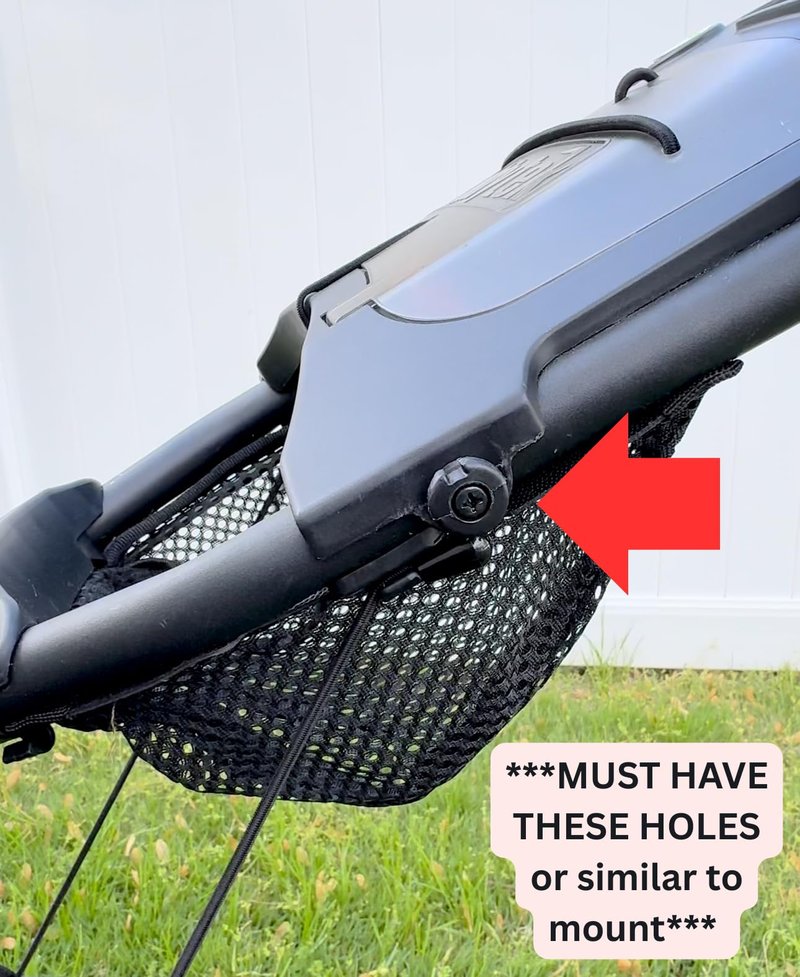 Designs By Brodhead LLC RangeLock NEW Golf Push Cart Range Finder Holder – Mount for CaddyTek and Other Golf Push Carts (Black)