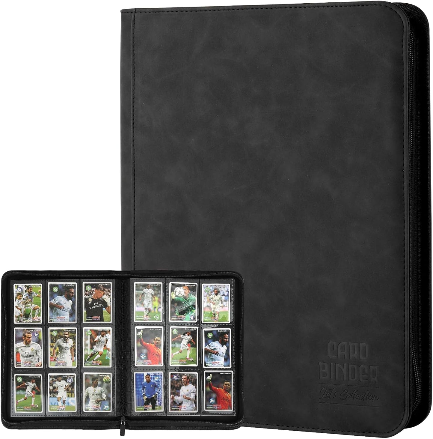 Trading Card Binder - Premium 9 Pocket PU Collection Album for MTG, TCG & Sports Cards | 540 Pocket Capacity (Black)
