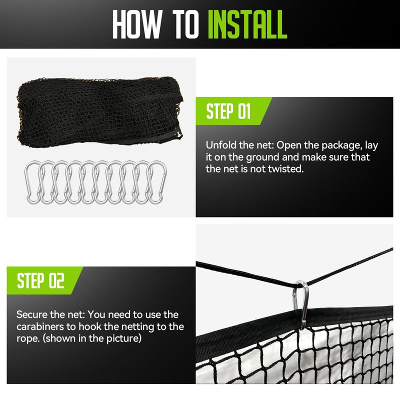 ZEALFEEL Golf Net for Backyard, 10 x 20Ft Heavy Hitting Net for Golf, Baseball, Hockey, Soccer, Durable and Portable, Double Finished Seam, Sports Net Barrier Net with Carry Bag Indoor Outdoor Use