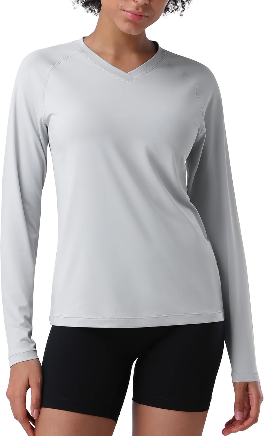 Pioneer Camp Women's UV Protection Shirt - SPF 50+ Long Sleeve V-Neck Quick Dry Workout Top