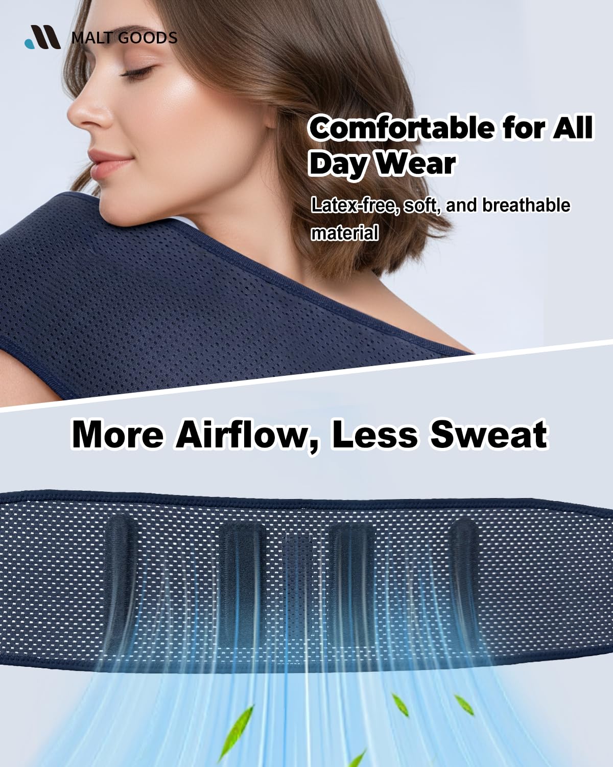 MALT GOODS Widened SI Joint Belt with 3D Massage Pads – Anti-Slip Sacroiliac Brace with Enhanced Stability for Pelvic & Sciatica Pain Relief. Breathable SI Support Belt for Women & Men (M)