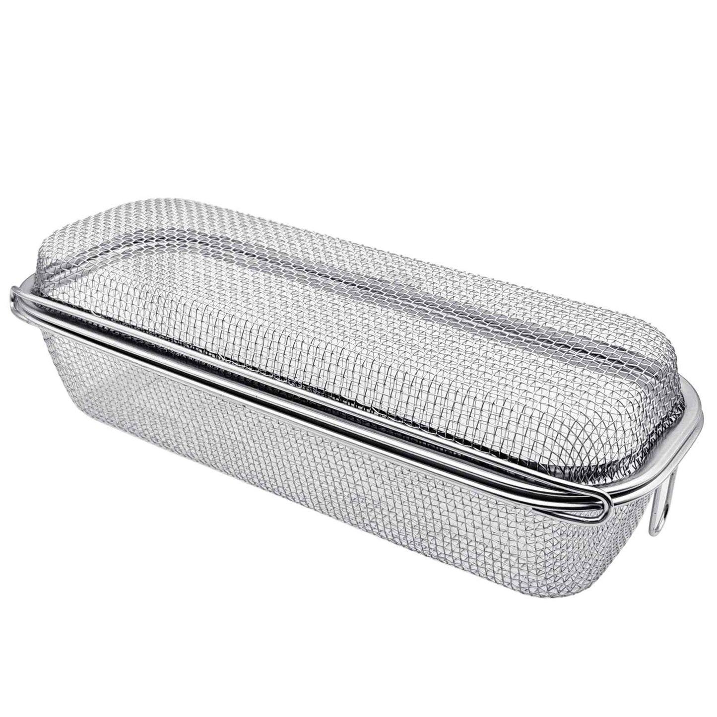 Dishwasher Basket, 18/8 Food-Grade Stainless Steel Dishwasher Basket for Small Item, Bottle Accessories, Scoops, Forks, Chopsticks Cleaning, Silver (Dual-Tier Large)