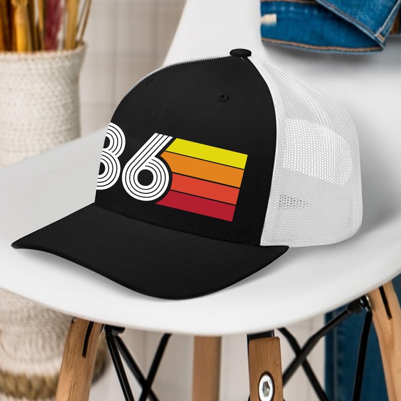 TOBYOVU 40th Birthday Hat Men Women - 40th Birthdays Gifts - 1986 Birthday Decorations for Men Women - 40 Years Old Gifts Retro Trucker Hat - 40 Years Birthdays Hat