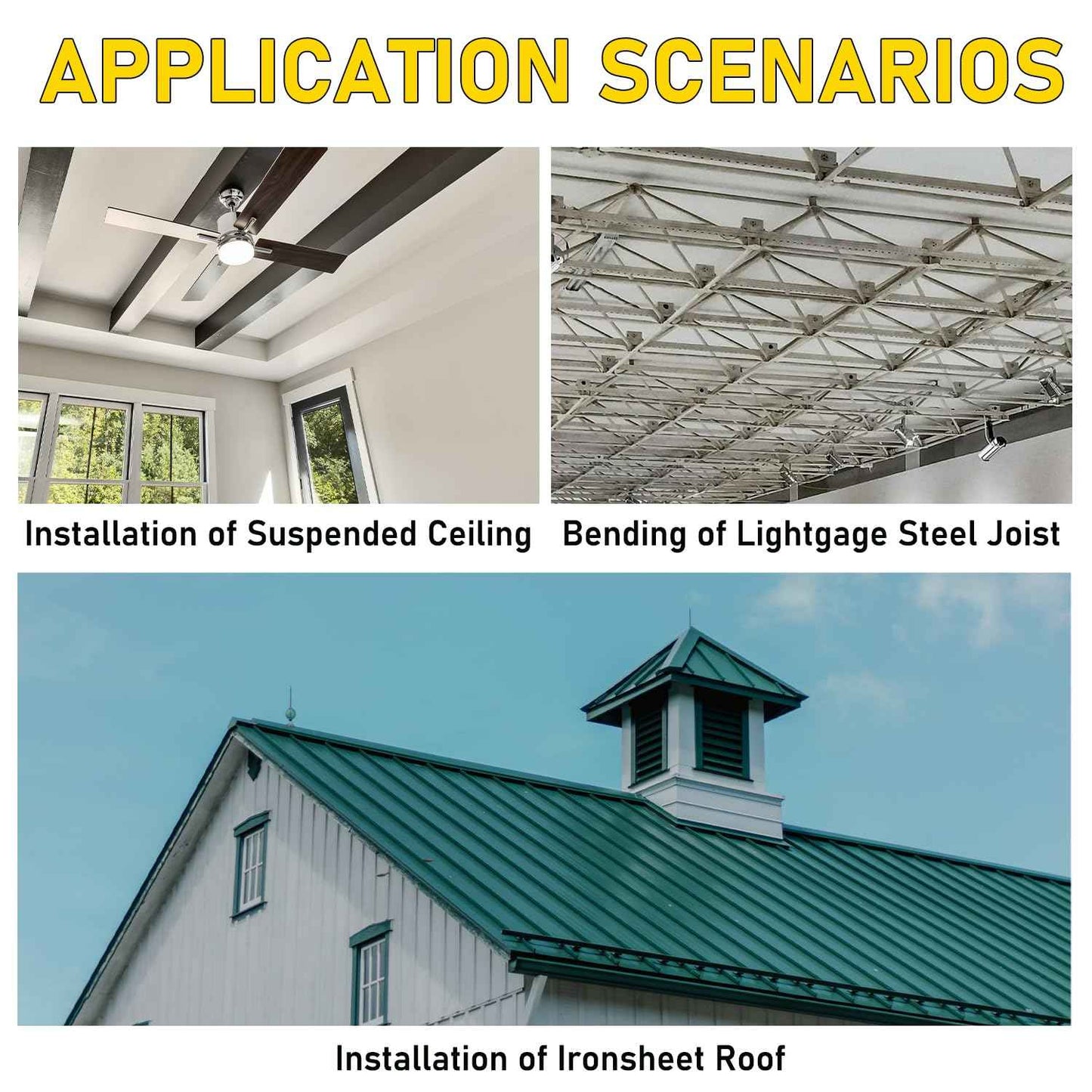 Socpuro Sheet Metal Hand Seamer, 6 Inch Straight Jaw Sheet Metal Bender Tool Non-Slip Handle Seamer Tool for Bending and Flattening Sheet Metal