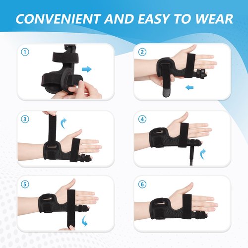 joingood Pinky Finger Splint, Finger Splint for Pinky, Broken Finger, Trigger Finger, Metacarpal Splint Hand Brace, Little Finger Brace for Tendonnitis, Pain Relief, Fits for Left & Right Hand(M)