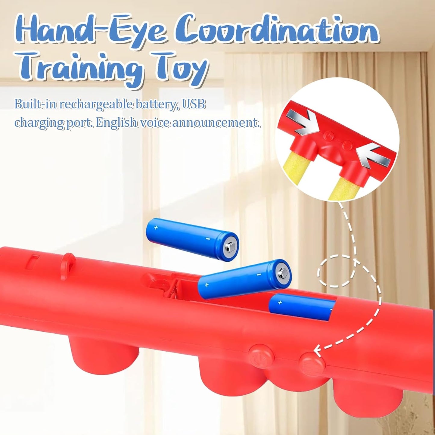 Reflex Drop Sticks Challenge Game - Enhance Hand-Eye Coordination with 3 Speed Modes | Fun for Kids & Adults