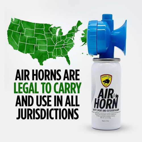 Guard Dog Security Air Horn - Loud Mini Handheld Safety Horn | Powerful Self-Defense Tool, 1.4 oz