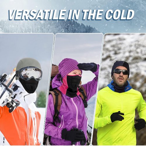 GoxRunx Balaclava Ski Mask - Warm, Breathable, Windproof Fleece Face Mask for Men & Women