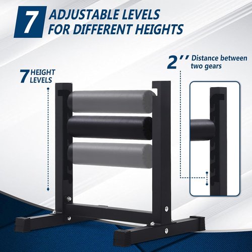 7-Level Adjustable Split Squat Stand Roller - Professional Grade Bulgarian Squats & Single-Leg Lunge Equipment for Enhanced Lower Body Strength Training