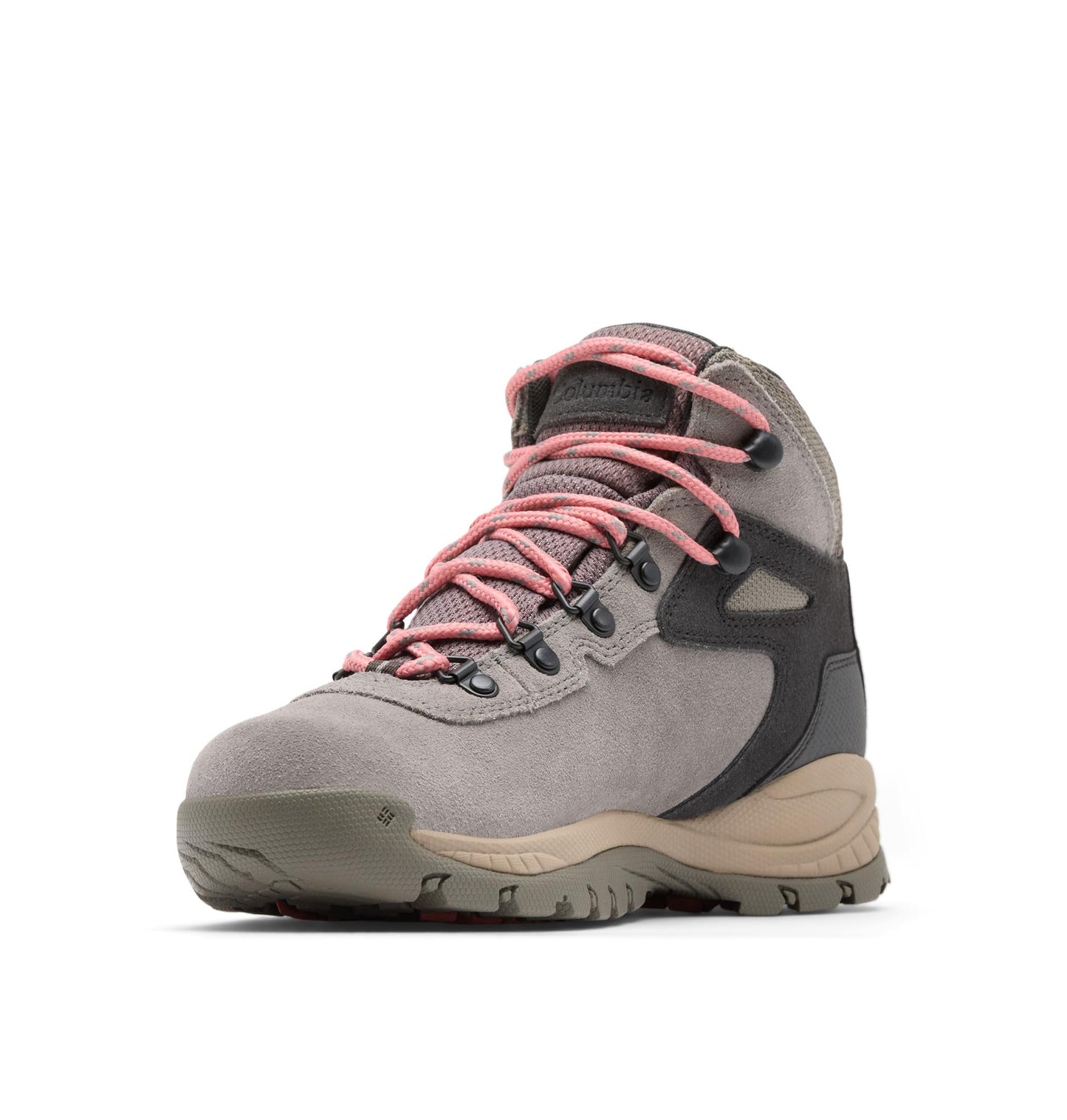 Columbia Womens Newton Ridge Plus Waterproof Amped, Stratus/Canyon Rose, 8