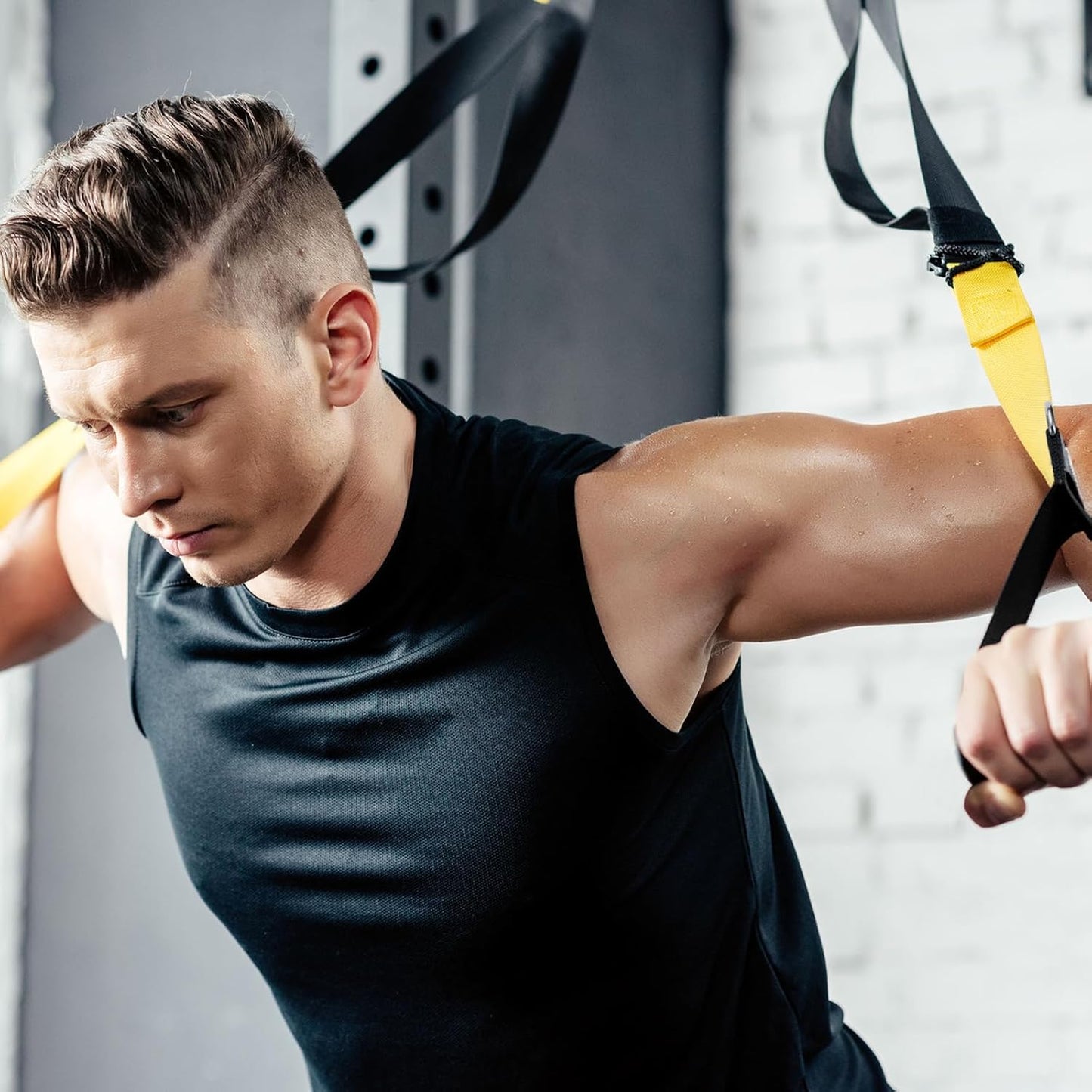 Sumind Gym Exercise Handles - 16 Pcs Heavy Duty Cable Machine Attachments for Home Gym Equipment