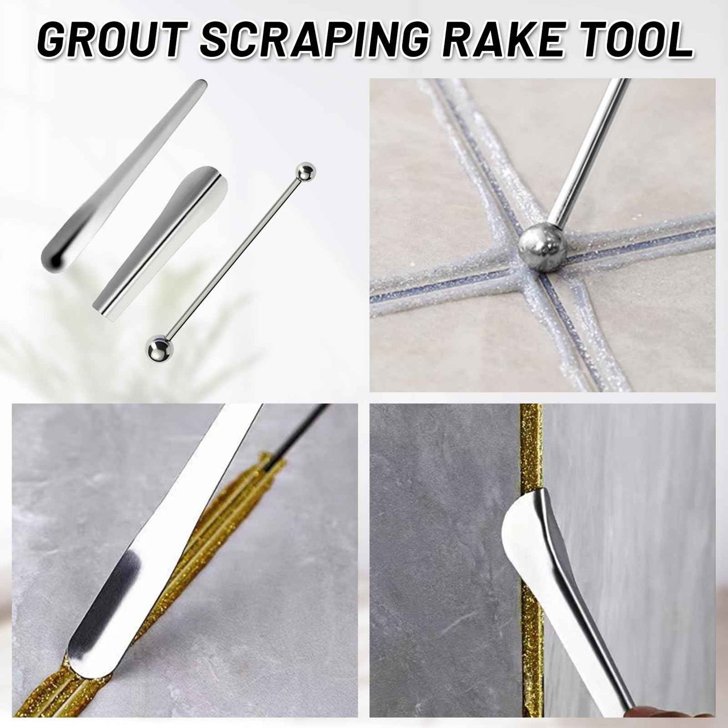 xoermioy 37 Pack Grout Removal Tool Kit, 3 Tile Grout Saws with 20 Extra Cleaning Blades, Hand Grout Saw and Caulk Remover Tool for Bathroom Showers, Ideal for Tile Grout Gap Cleaning and Repair