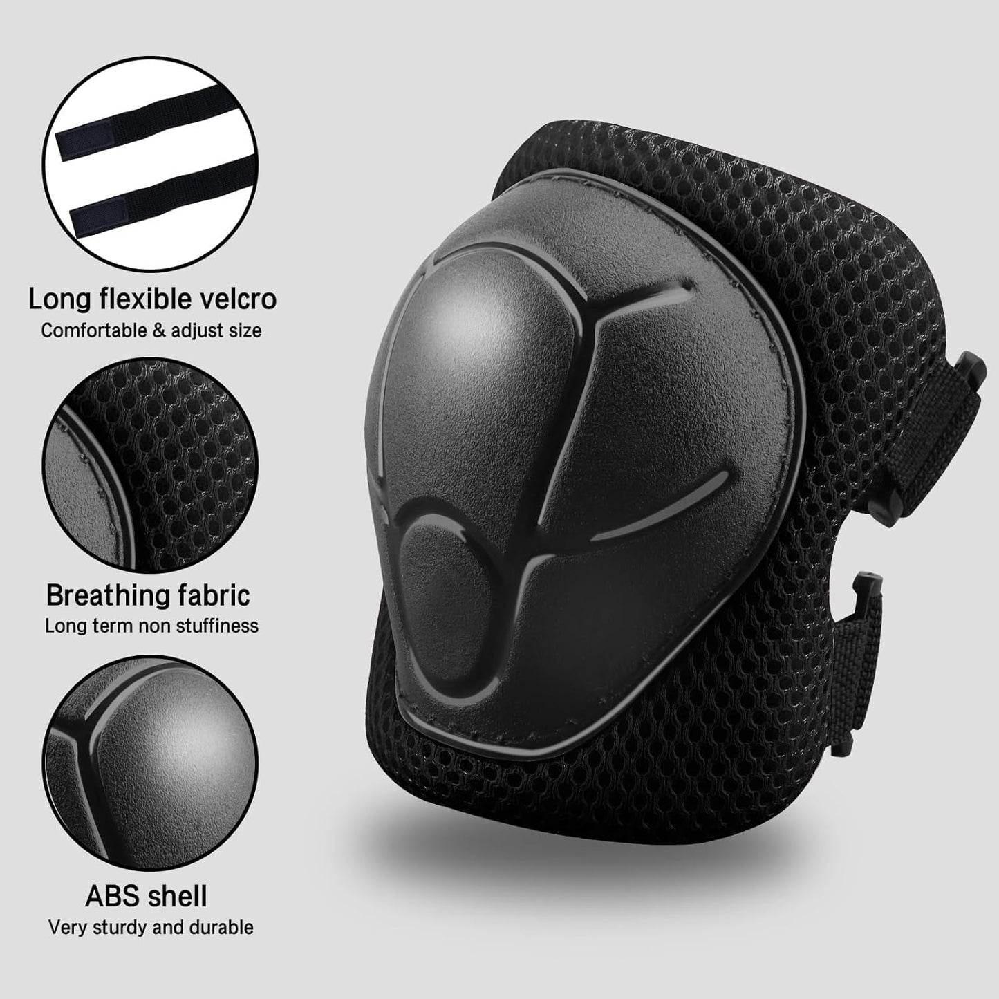 Skiennix Kids Protective Gear Set - 3-in-1 Knee, Elbow & Wrist Pads for Ages 3-14 | Ideal for Skating & Cycling