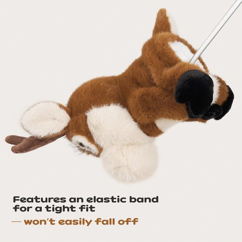 Craftsman Golf Deer Plush Driver Headcover Head Cover Protector Animal Golf Club Covers Add Fun to Your Golf