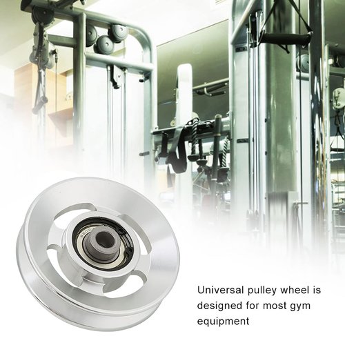 Leopacat 90mm Aluminum Gym Pulley - System Exercise Attachments for Alloy Fitness Equipment Cable Machine Wearproof Spare Part Strength Accessory Universal Aluminum Wheel Home Garage Door