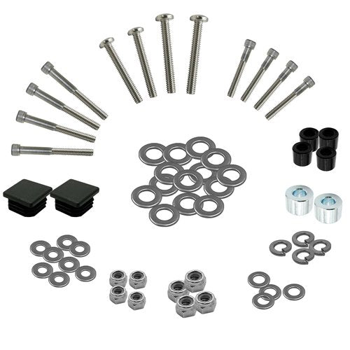 Beefento 75465G01 Golf cart Suntop Repair Kit for EZGO DCS/PDS/TXT/Medalist 2 Seater 1994-2013, Stainless Steel Screw Bushings Mounting Kit 75465-G01