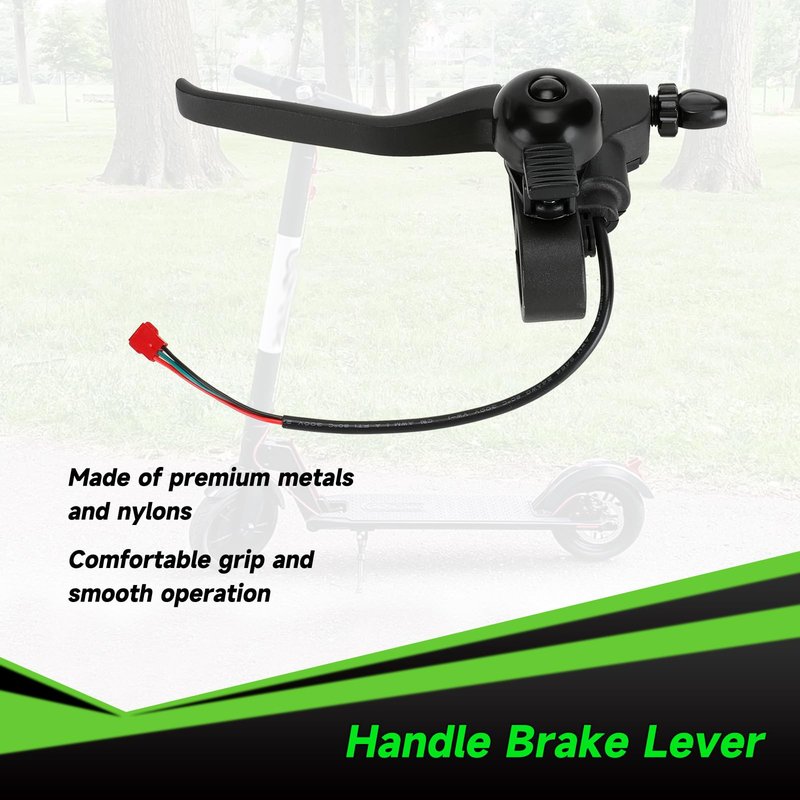 XIKOBY Universal Left Brake Handle Lever & Brake Cable Compatible with GOTRAX GXL V2 Electric Scooter Apex Pro XL Rival XR Elite E-Scooter Replacement Parts Accessories