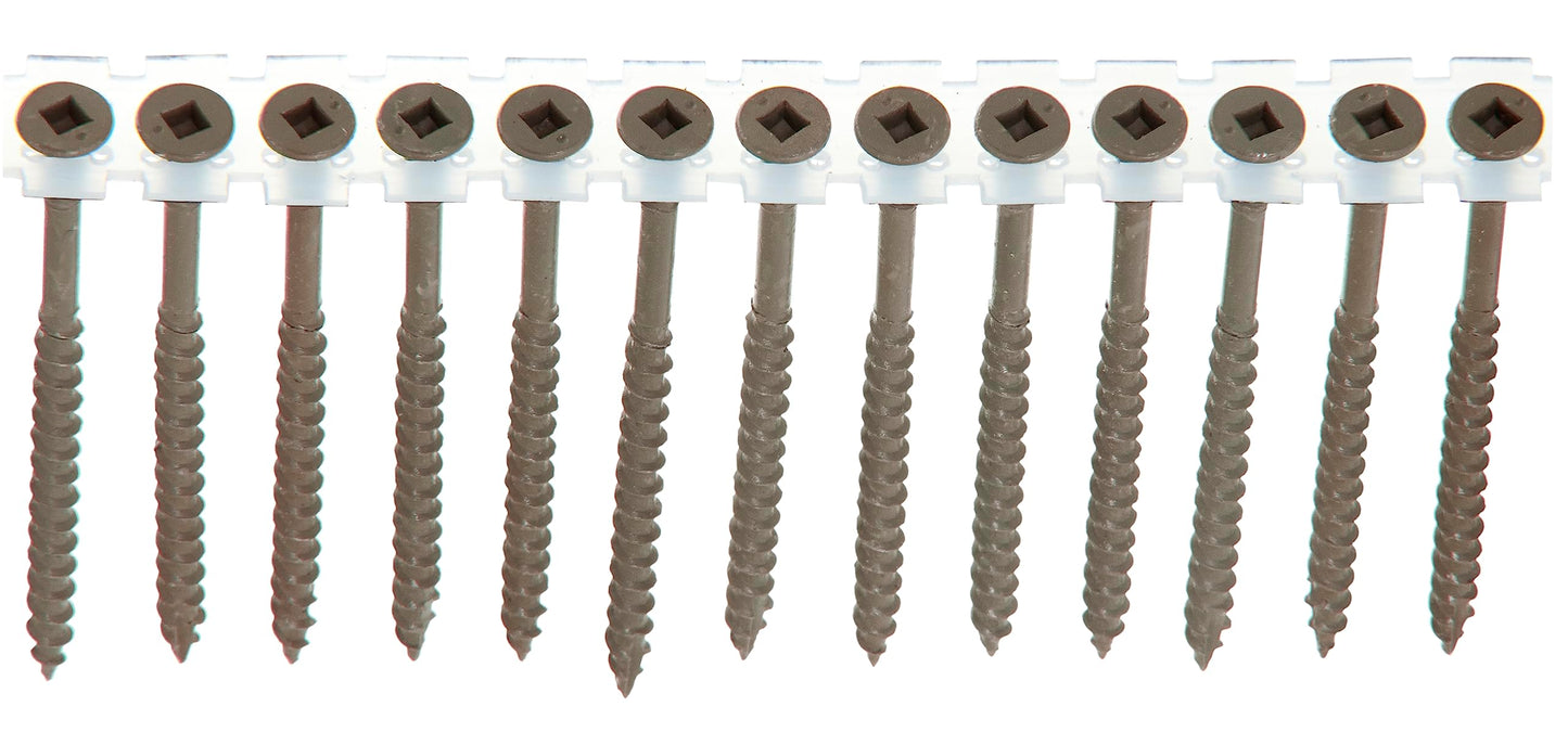 Senco DuraSpin No. 8 x 3 in. L Square Square Head Galvanized Steel Deck Screws 800 pk