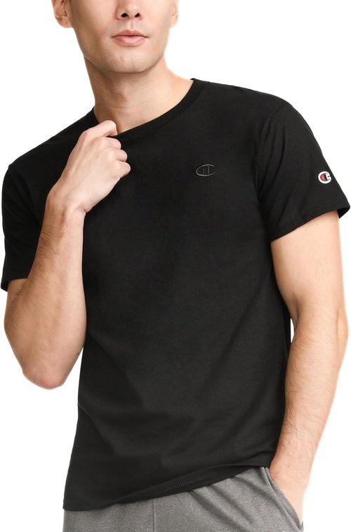 Champion Men's Classic Short Sleeve T-Shirt - Midweight 100% Cotton | Regular & Big & Tall Sizes