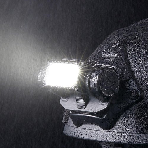 Nitecore HC65M UHE 2000 Lumen Tactical Helmet Light Headlamp, NVG Mountable USB-C Rechargeable with Red and White Lights Sticker