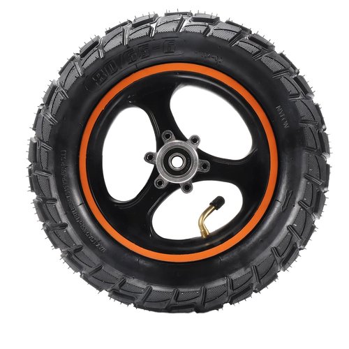 80/65-6 Scooter Tire,Front tires Wheel Aluminium hub, 10 Inch Replacement Thickened Pneumatic Tyres for Electric Scooter 255x80 10x3.0 scooter inner tubes(off road)