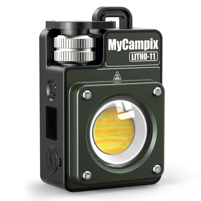 MyCampix Portable Camping Light, 3500LM Adjustable LED Camping Lantern Rechargeable with 2.5-15H Runtime&Screen, Alloy Waterproof Flashlight for Power Outages, Emergency, Hurricane(Green)